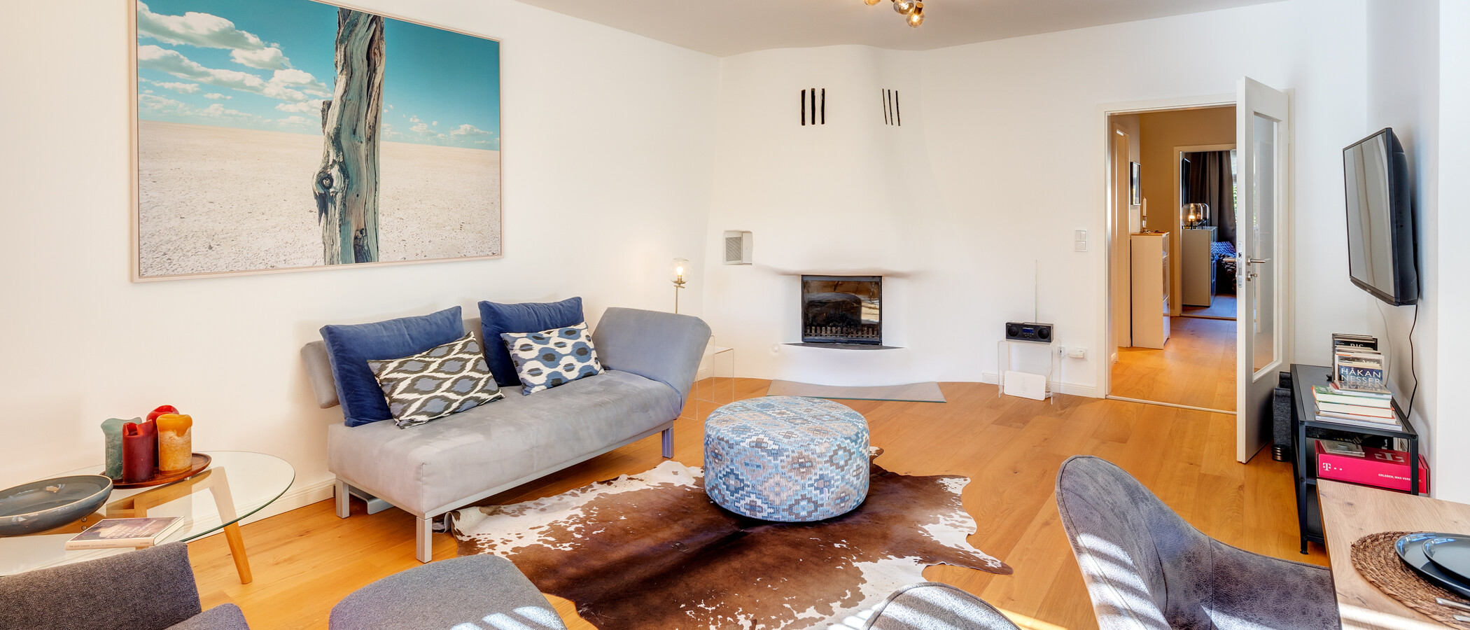 appartement avec terrasse sur le toit München Solln 05 pièce à vivre 13689
