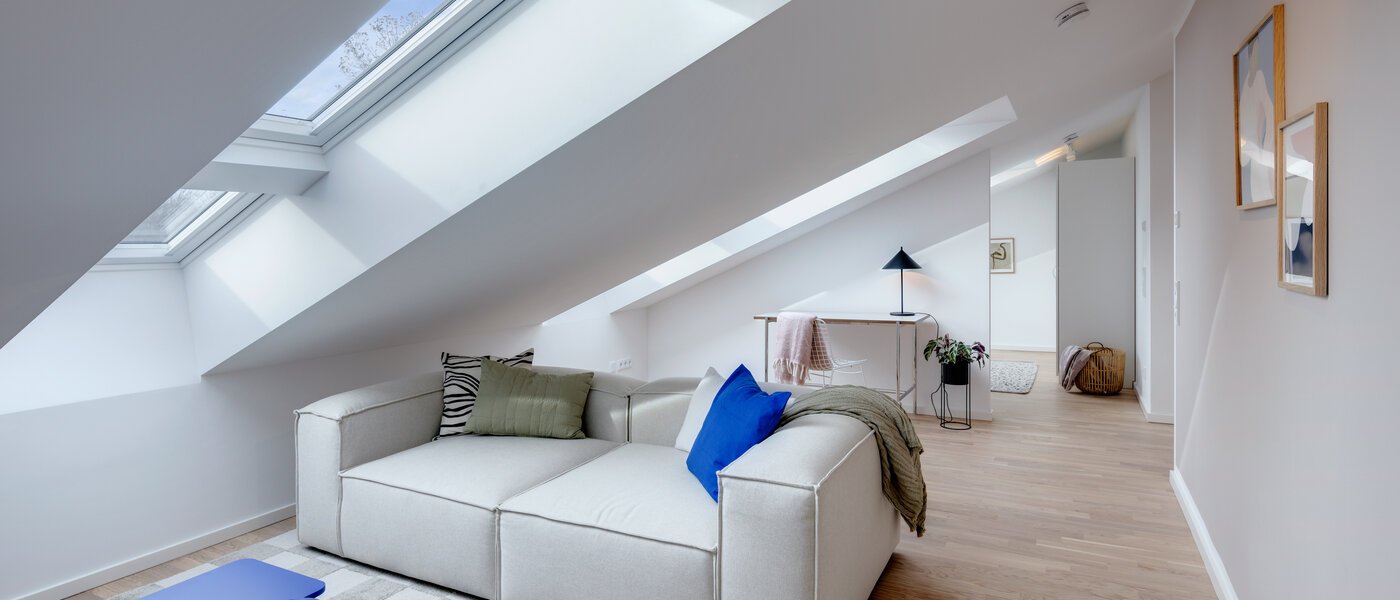 appartement sous les toits Haar 02 pièce à vivre 13695