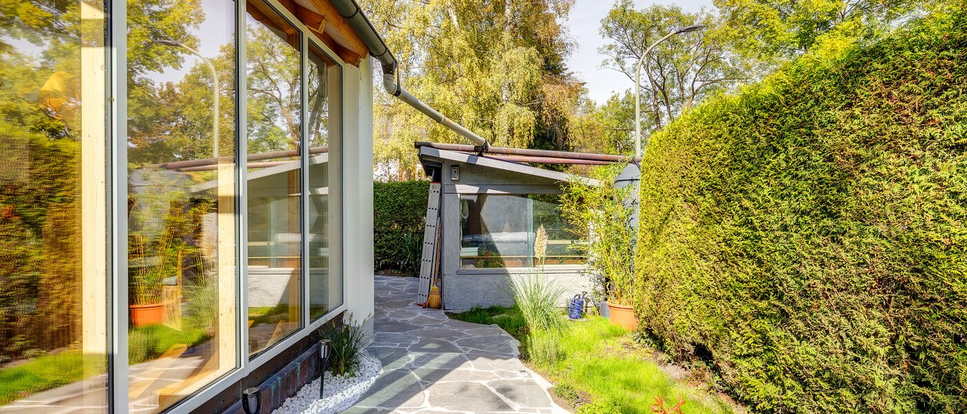 dernière maison de la rangée de maisons mitoyennes Eichenau 06 terrasse 13696