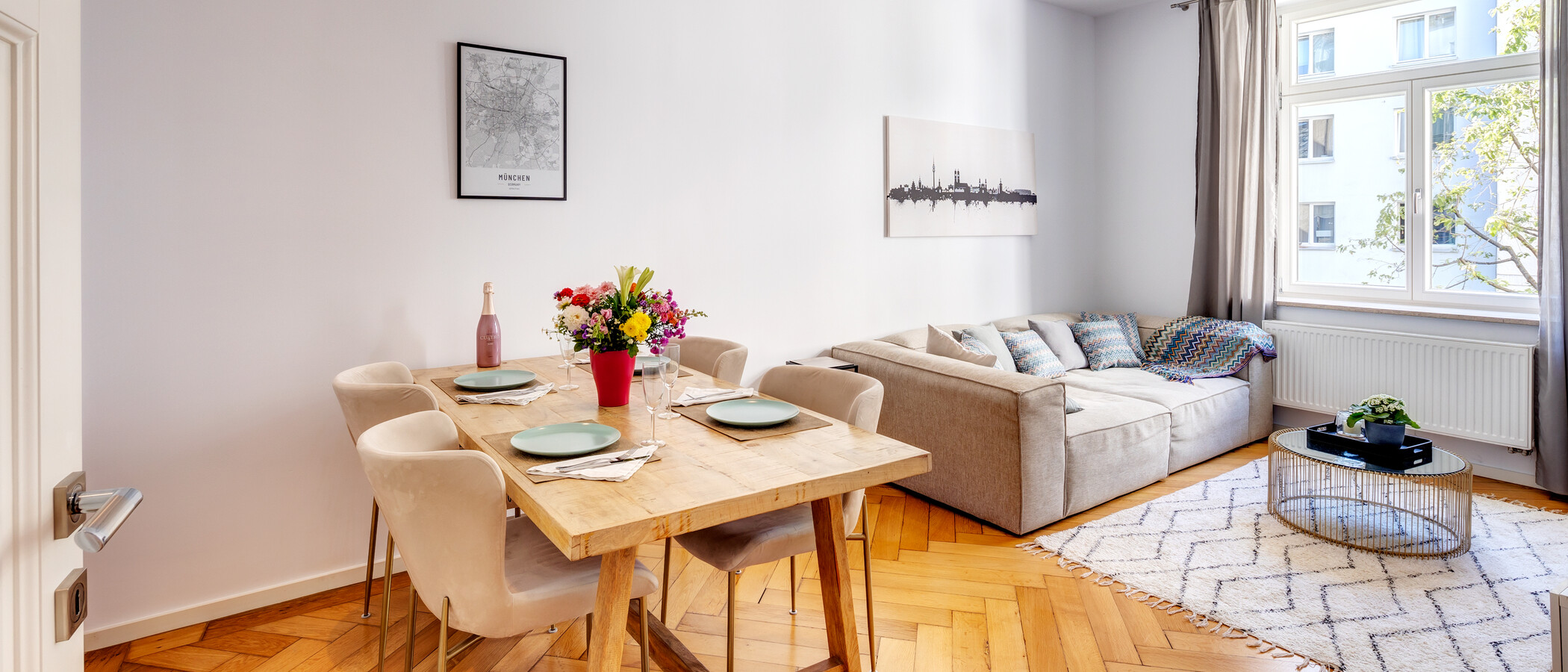 appartement München Isarvorstadt 01 pièce à vivre 13699