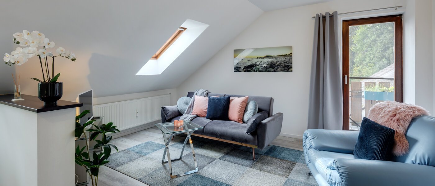 appartement sous les toits Eching 02 pièce à vivre 13716