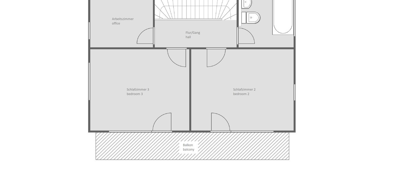 maison individuelle Oberhaching 02 plan d'étage 13766