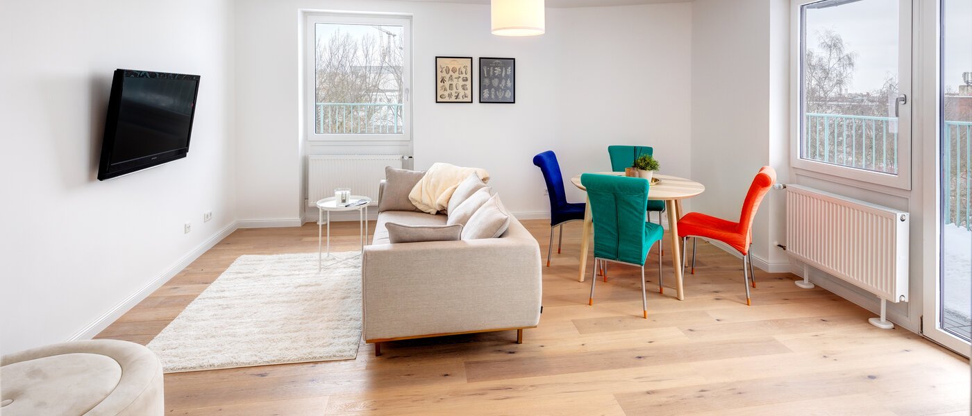 appartement avec terrasse sur le toit München Schwabing-West 01 pièce à vivre 13771