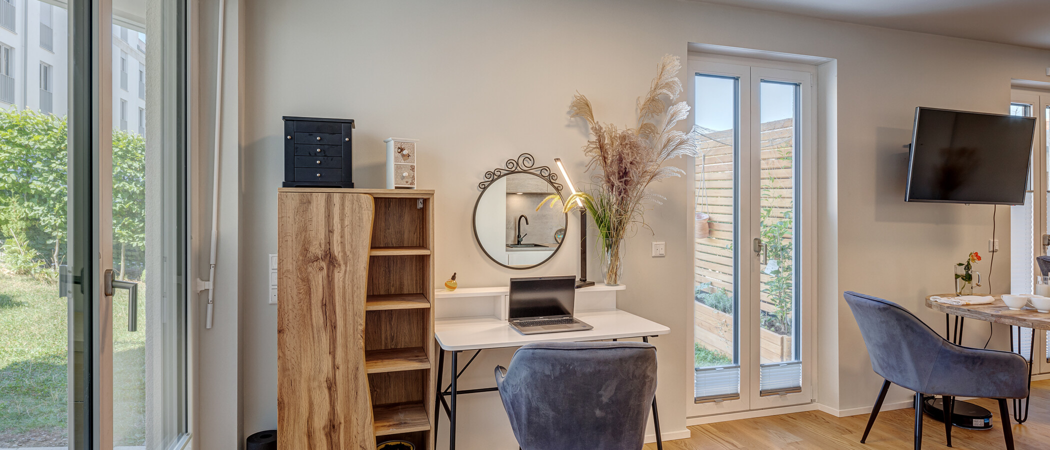 appartement avec jardin Neuried 04 pièce à vivre 13774