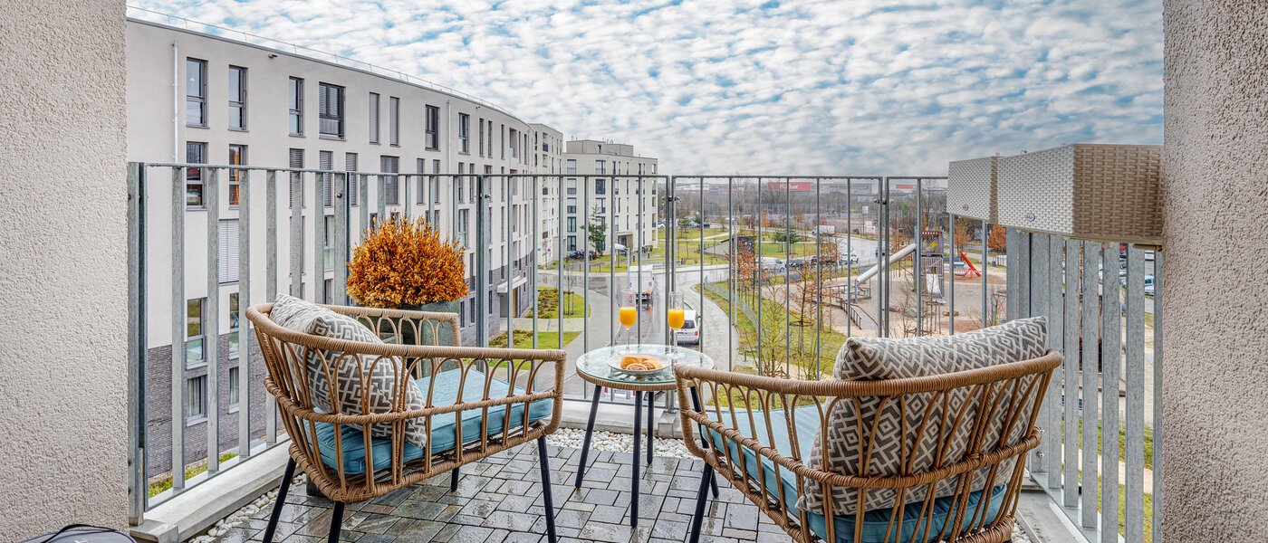 appartement avec terrasse sur le toit München Neuaubing 01 balcon 13783