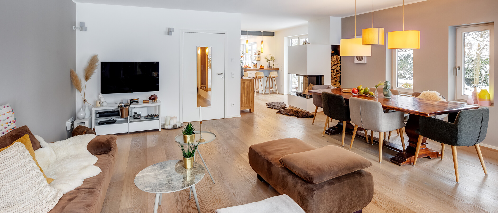 maison mitoyenne München Solln 01 pièce à vivre 13810