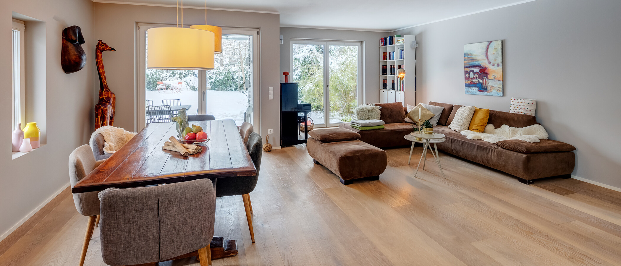 maison mitoyenne München Solln 02 pièce à vivre 13810