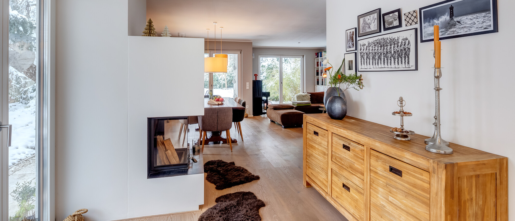maison mitoyenne München Solln 05 pièce à vivre 13810