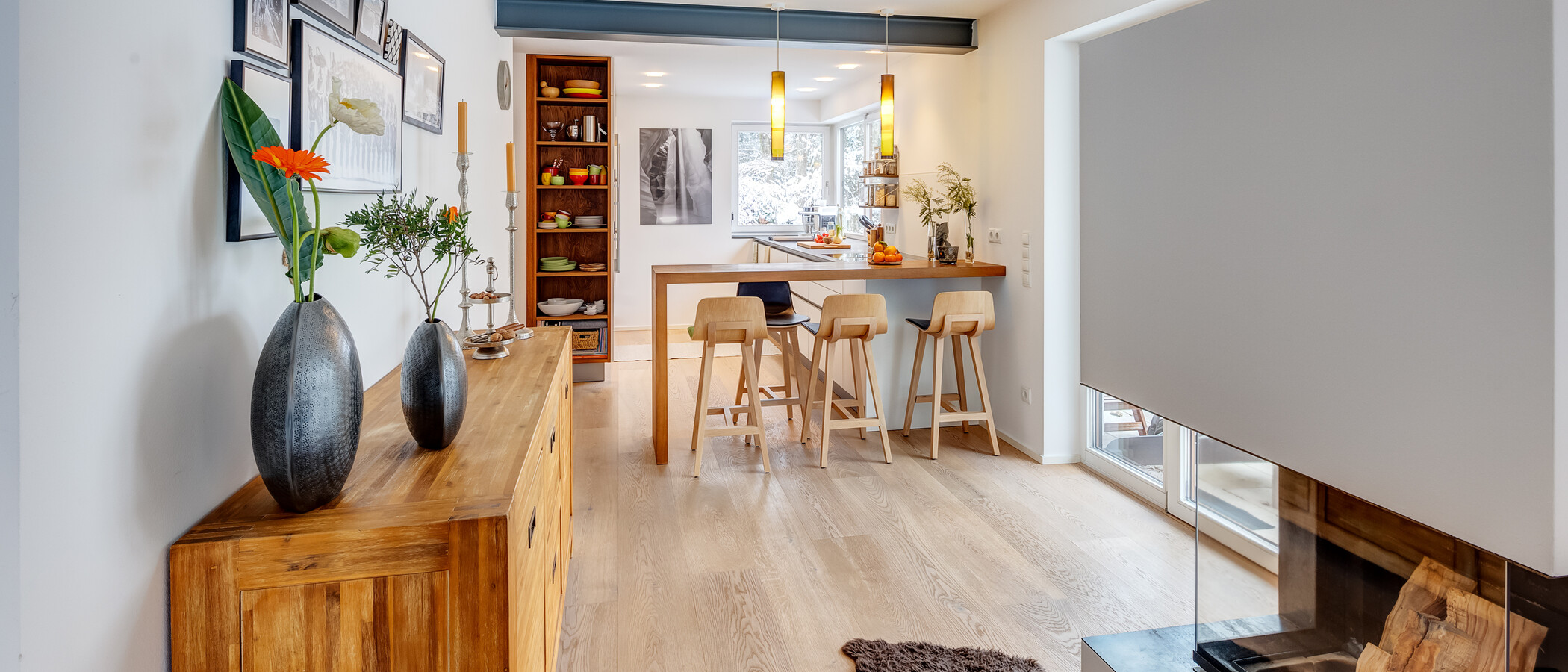 maison mitoyenne München Solln 06 pièce à vivre 13810