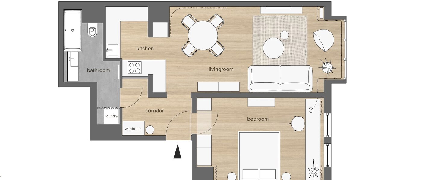 appartement München Dreimühlenviertel 01 plan d'étage 13821