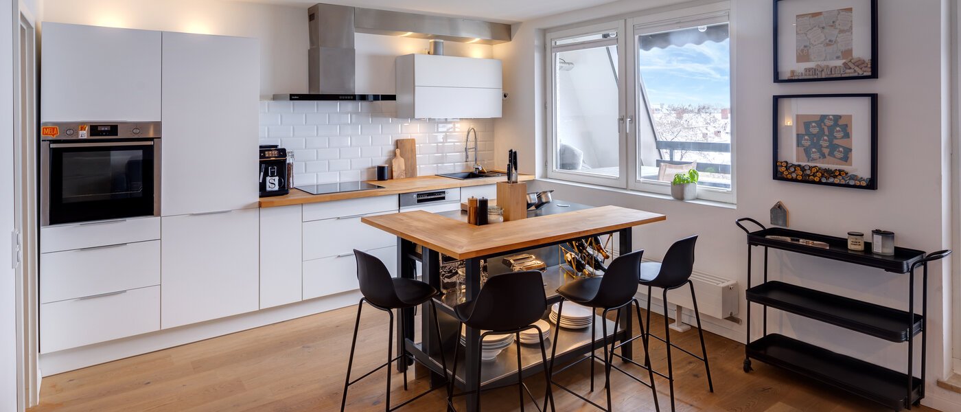 appartement avec terrasse sur le toit München Obergiesing 01 cuisine 13824