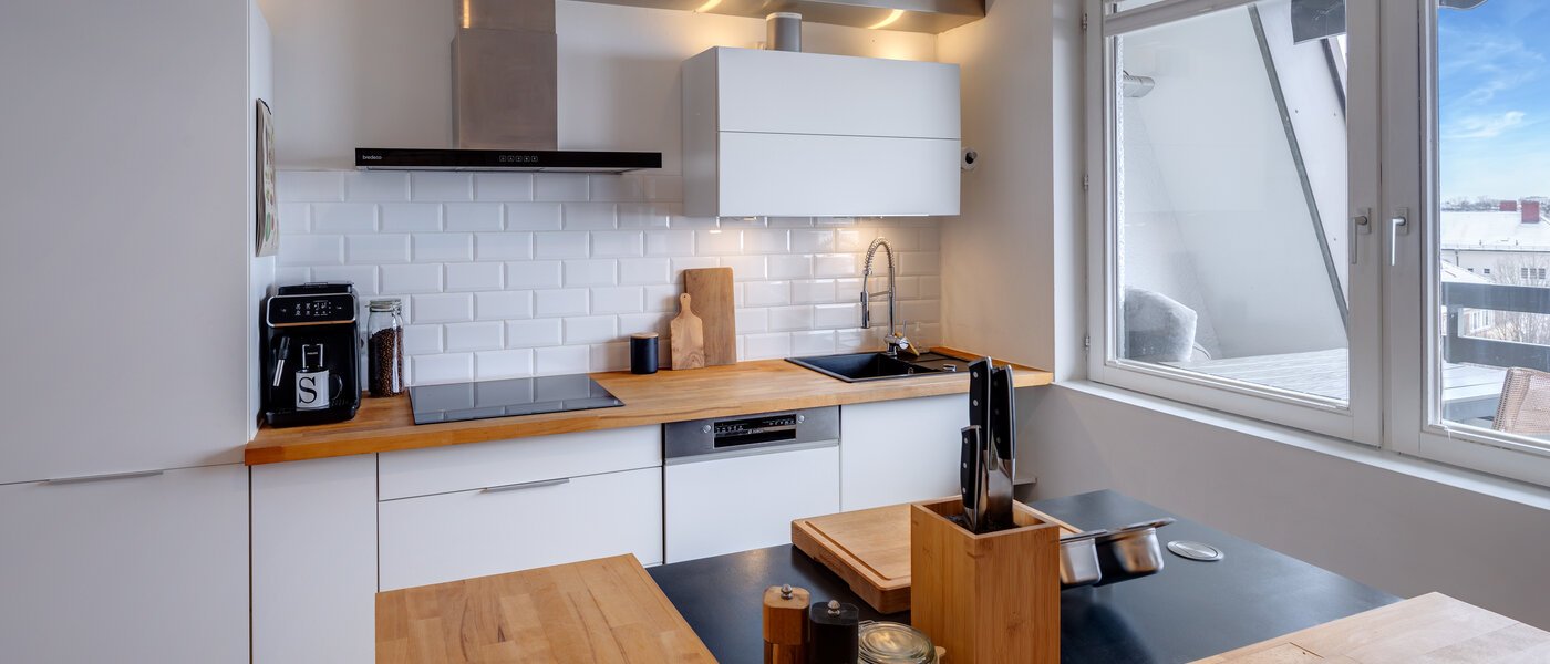 appartement avec terrasse sur le toit München Obergiesing 02 cuisine 13824