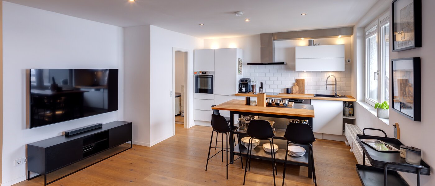 appartement avec terrasse sur le toit München Obergiesing 01 pièce à vivre 13824