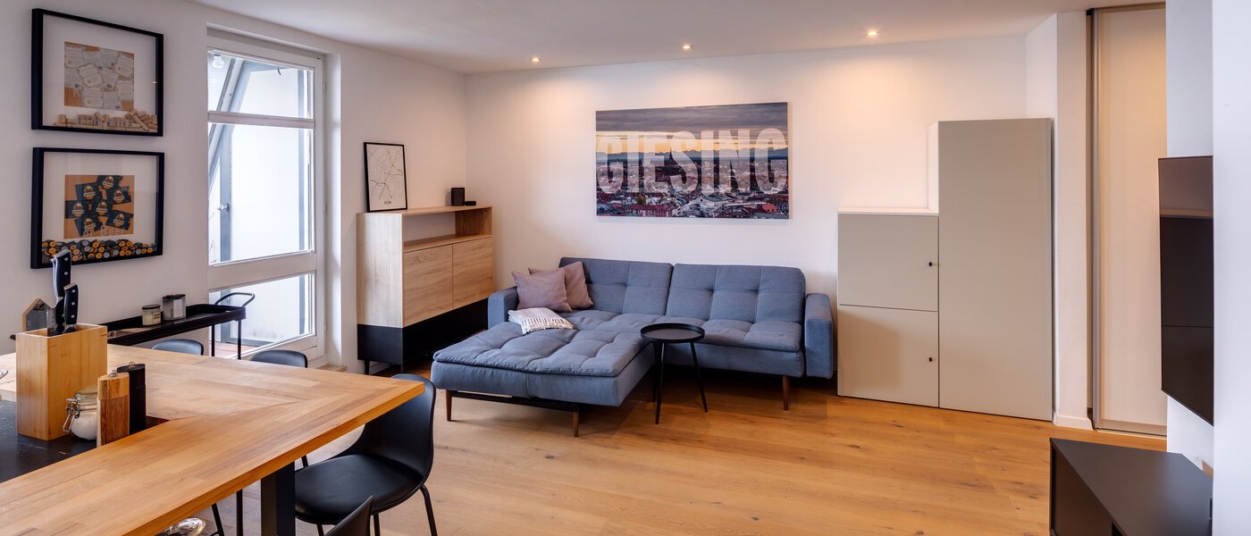 appartement avec terrasse sur le toit München Obergiesing 03 pièce à vivre 13824