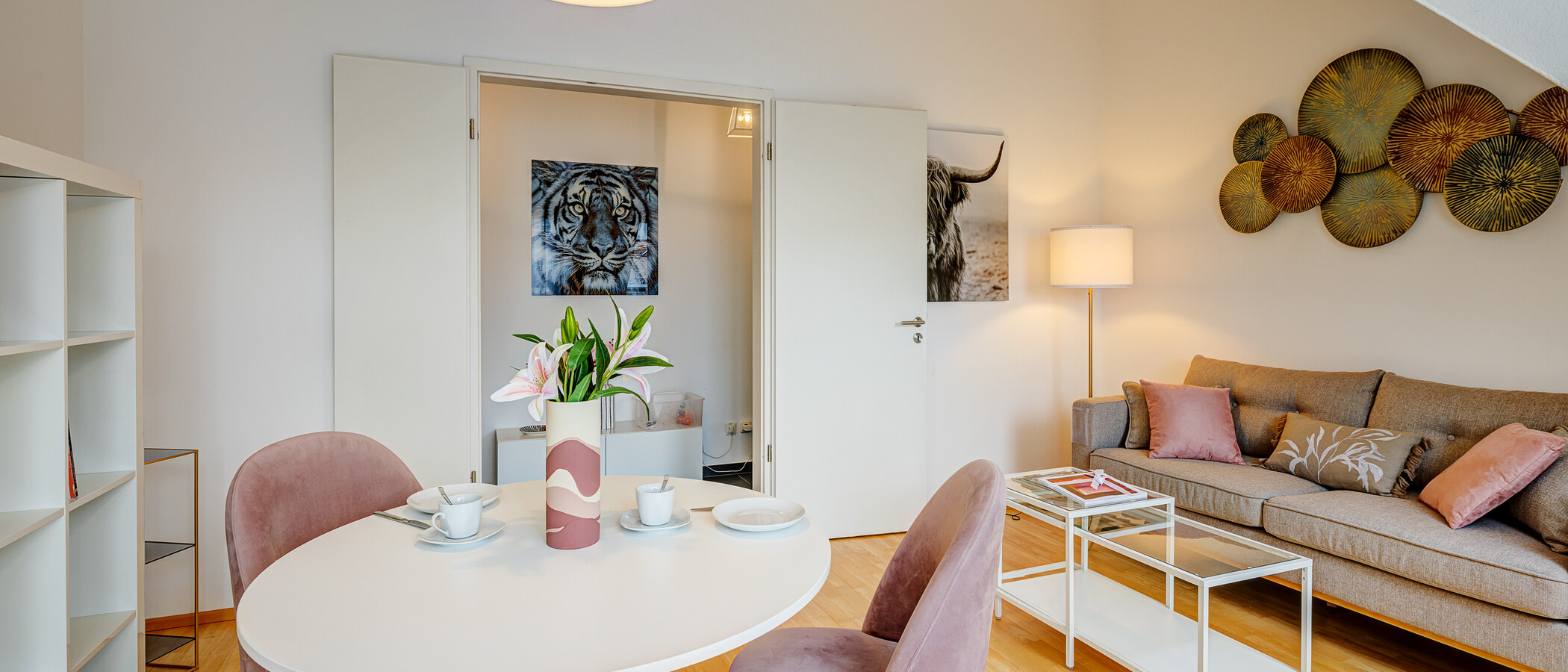 appartement sous les toits München Schwabing (rechts der Leopoldstraße) 01 salle de séjour 13837