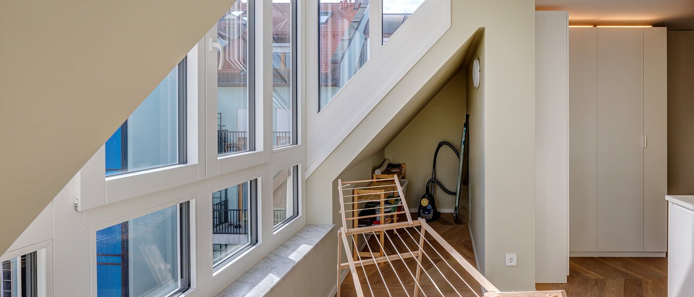 appartement style maisonnette avec mezzanine München Altstadt 04 buanderie 13841