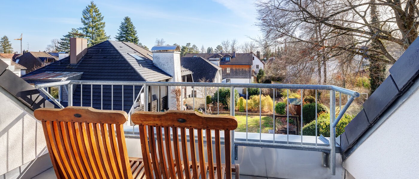 appartement sous les toits München Waldtrudering 01 terrasse sur le toit 13853