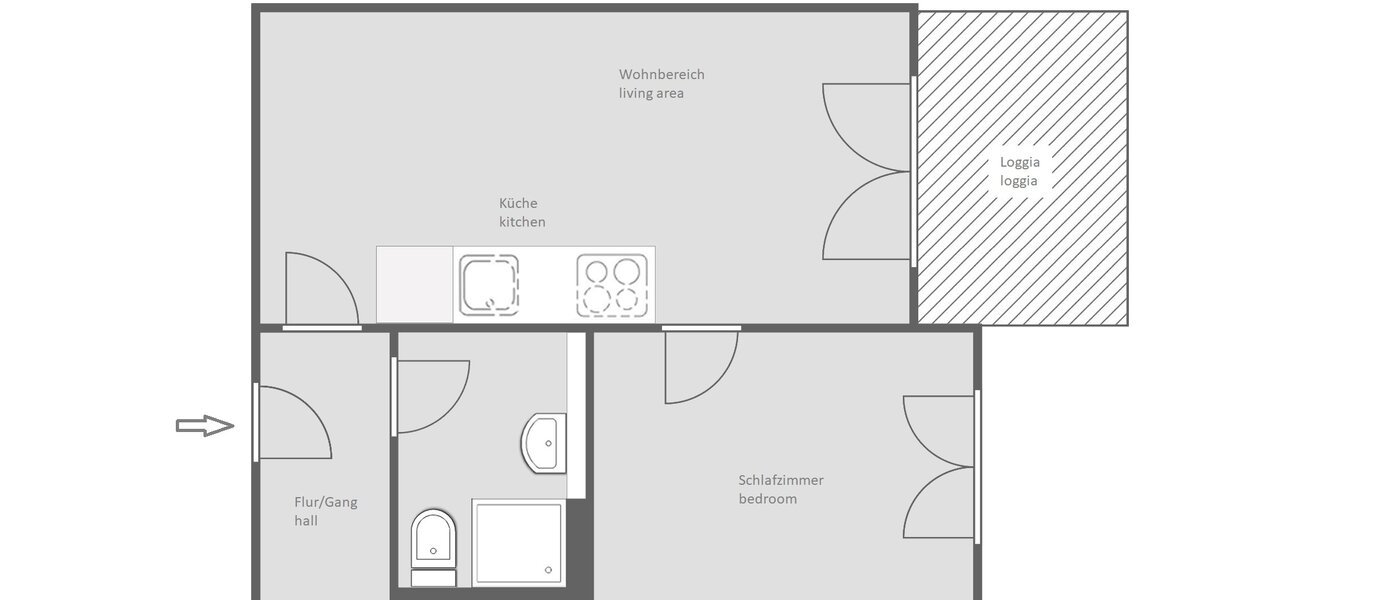 appartement München Neuhausen 01 plan d'étage 13855