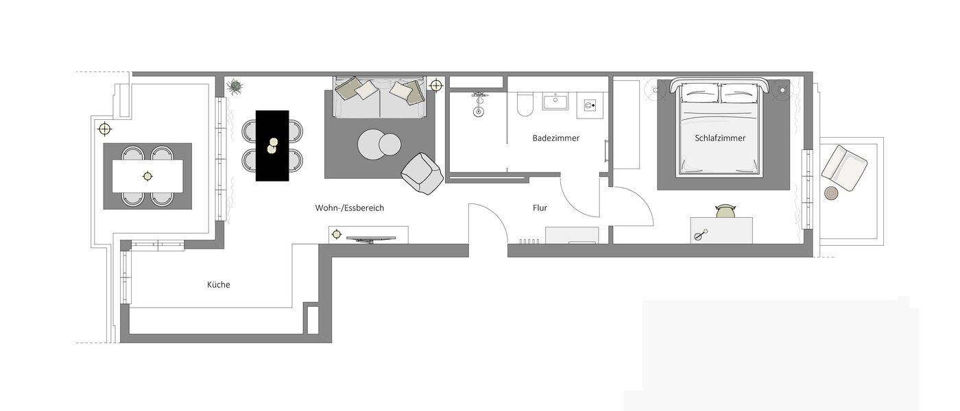 appartement München Haidhausen 01 plan d'étage 13880