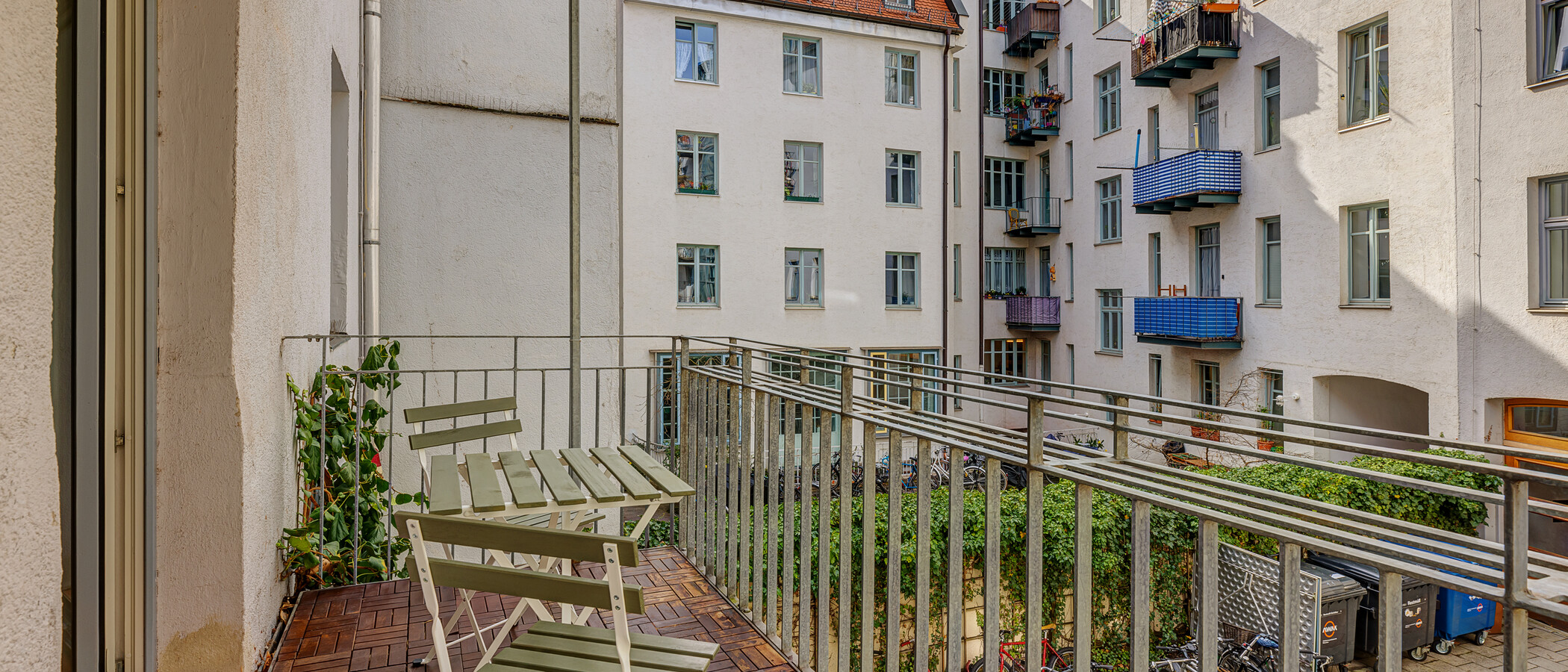 appartement München Glockenbachviertel 03 balcon 13888