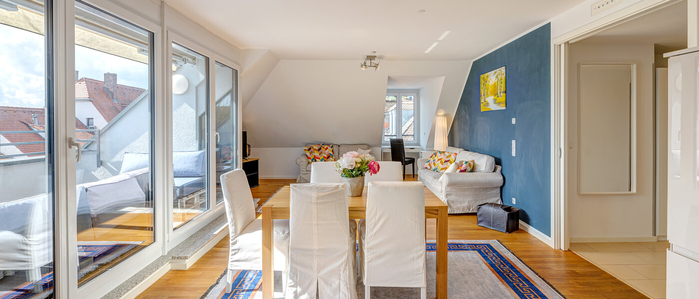 appartement sous les toits München Ludwigsvorstadt 01 pièce à vivre 13896