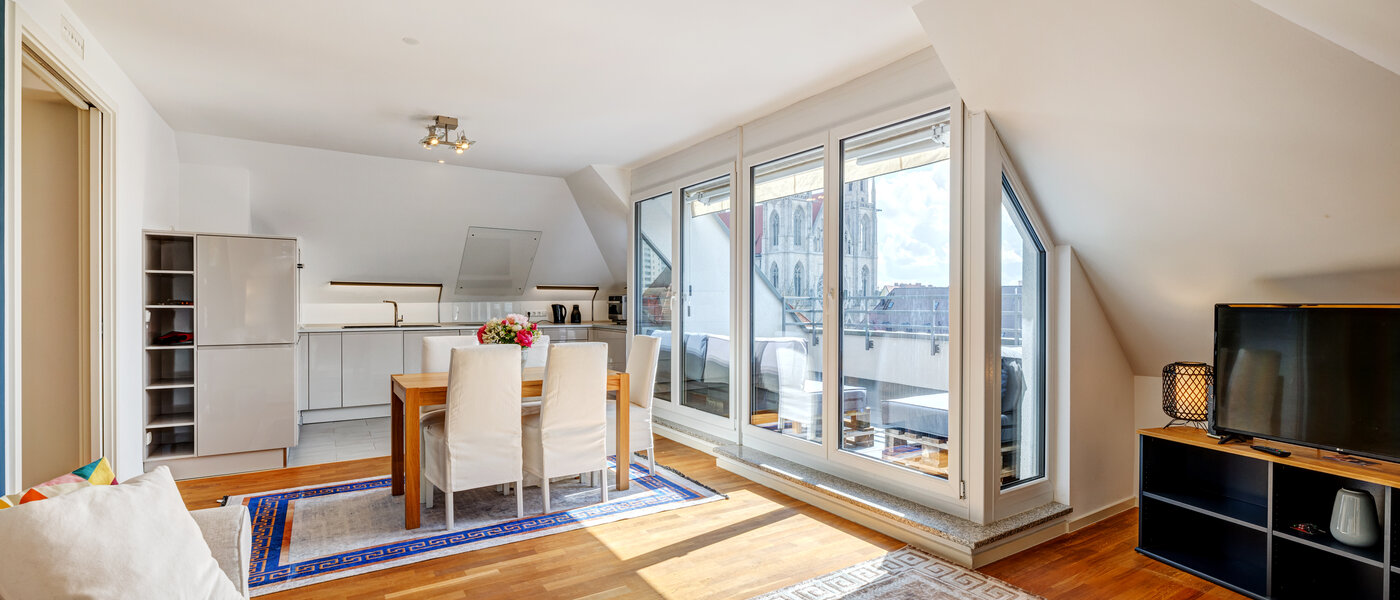 appartement sous les toits München Ludwigsvorstadt 03 pièce à vivre 13896