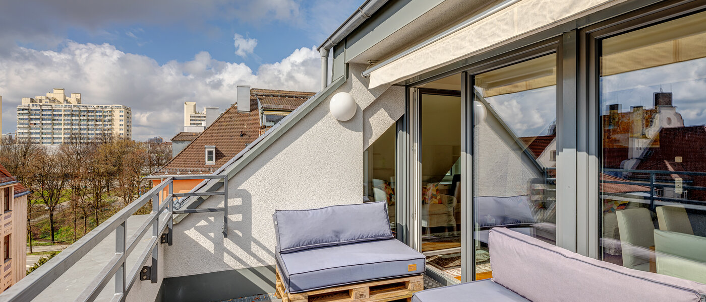 appartement sous les toits München Ludwigsvorstadt 01 terrasse sur le toit 13896