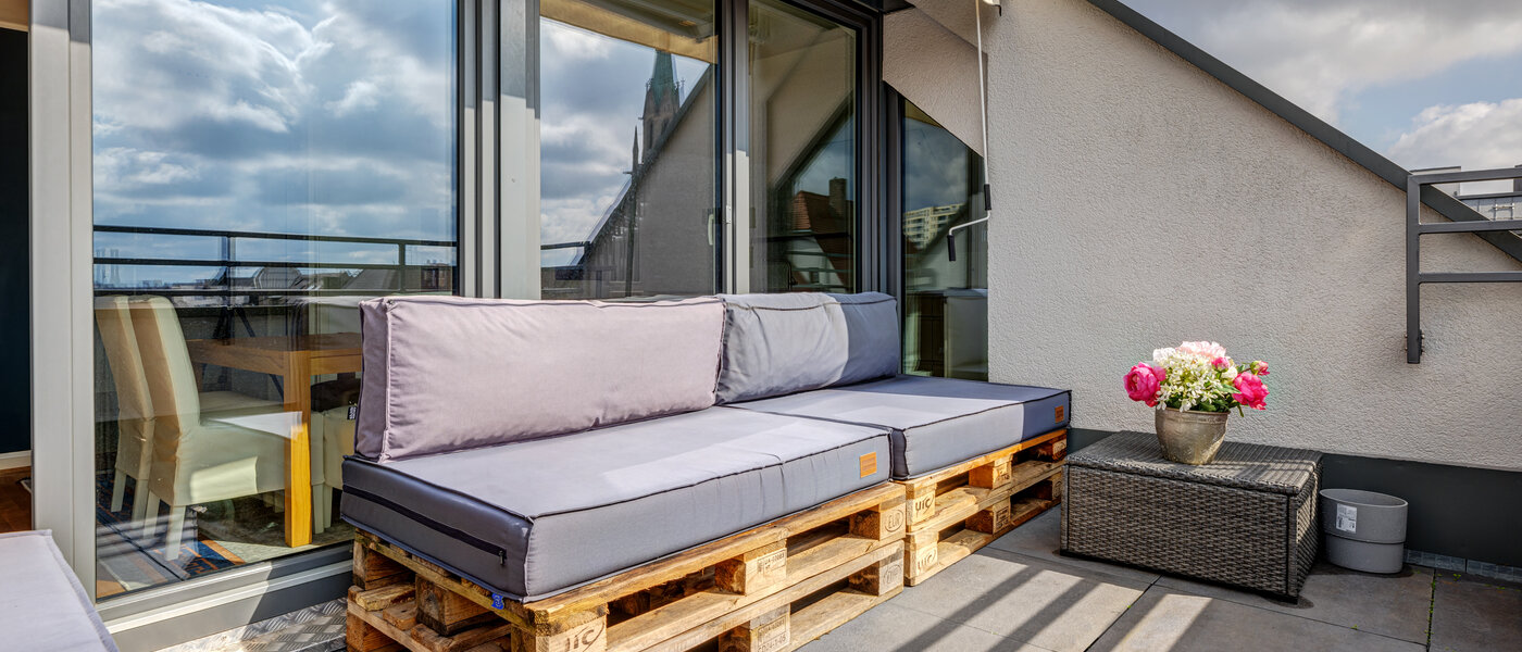 appartement sous les toits München Ludwigsvorstadt 03 terrasse sur le toit 13896