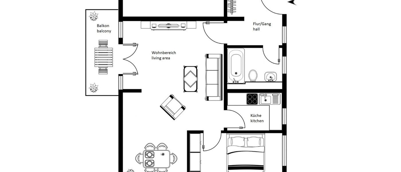 appartement München Ramersdorf 01 plan d'étage 13903