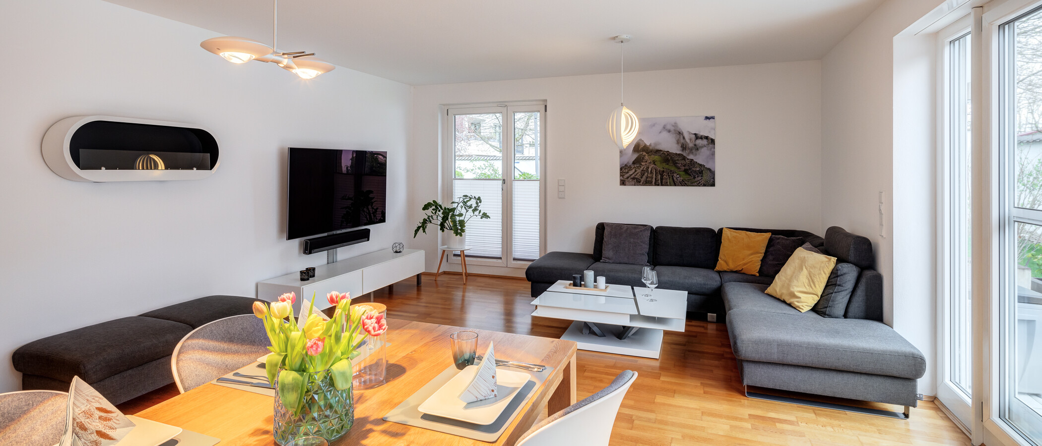 appartement München Oberföhring 01 pièce à vivre 13909