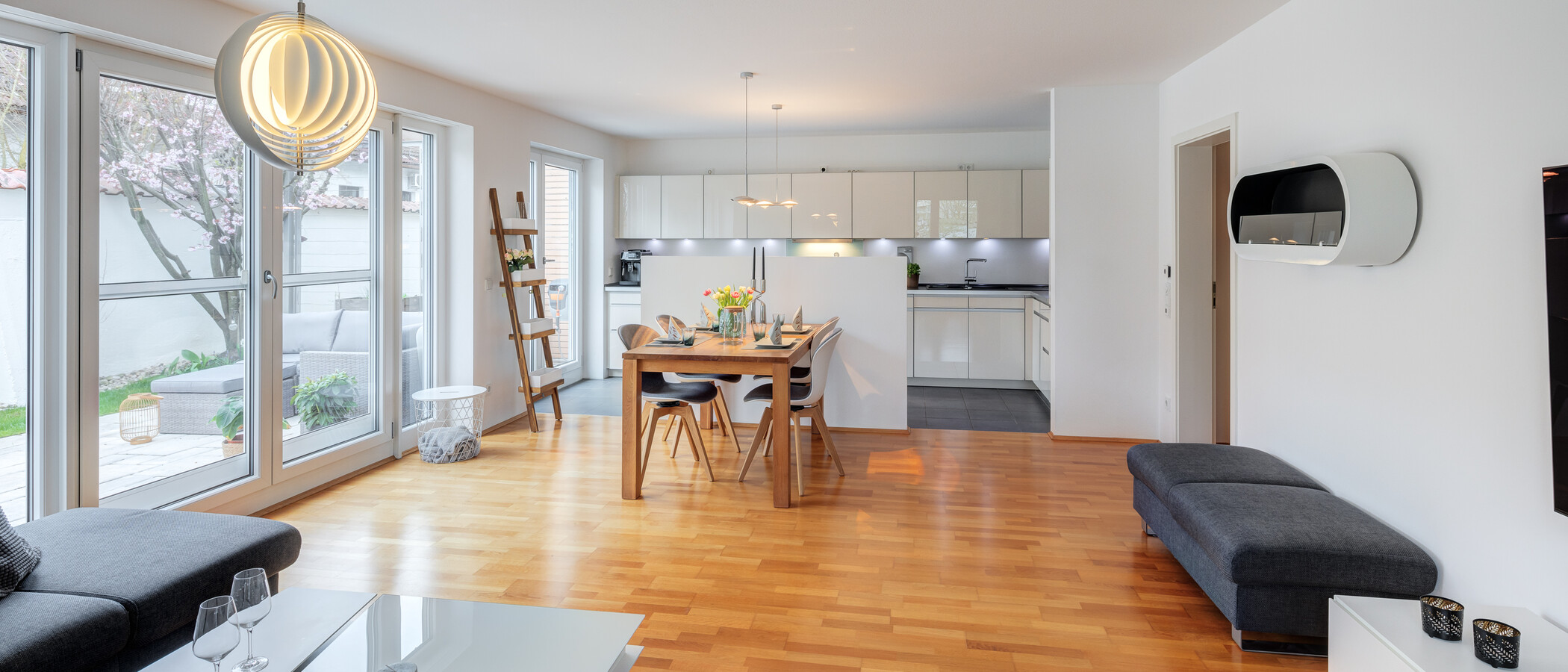 appartement München Oberföhring 03 pièce à vivre 13909