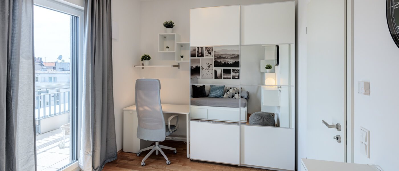 appartement avec terrasse sur le toit München Neuhausen 05 2ième chambre 13934