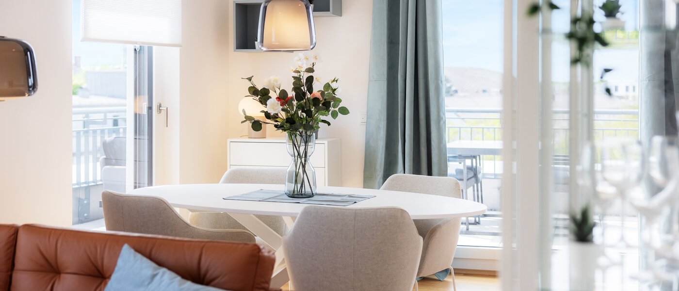 appartement avec terrasse sur le toit München Neuhausen 03 pièce à vivre 13934