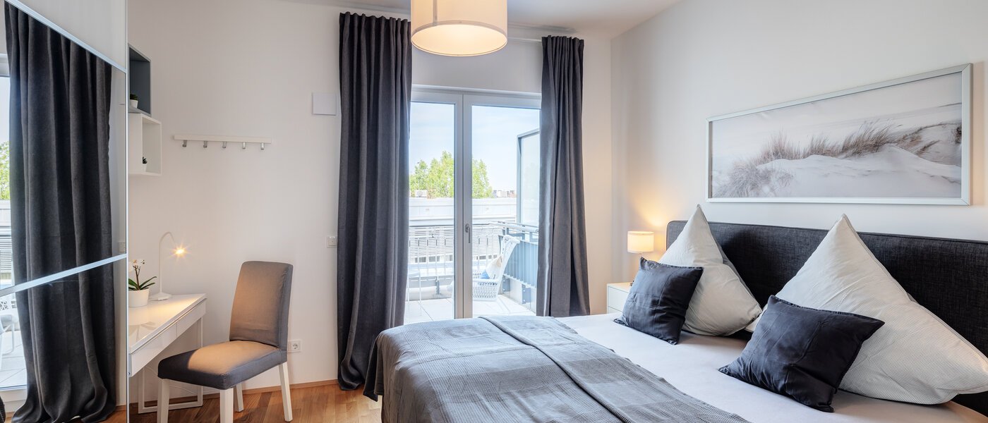 appartement avec terrasse sur le toit München Neuhausen 02 1ère chambre 13934