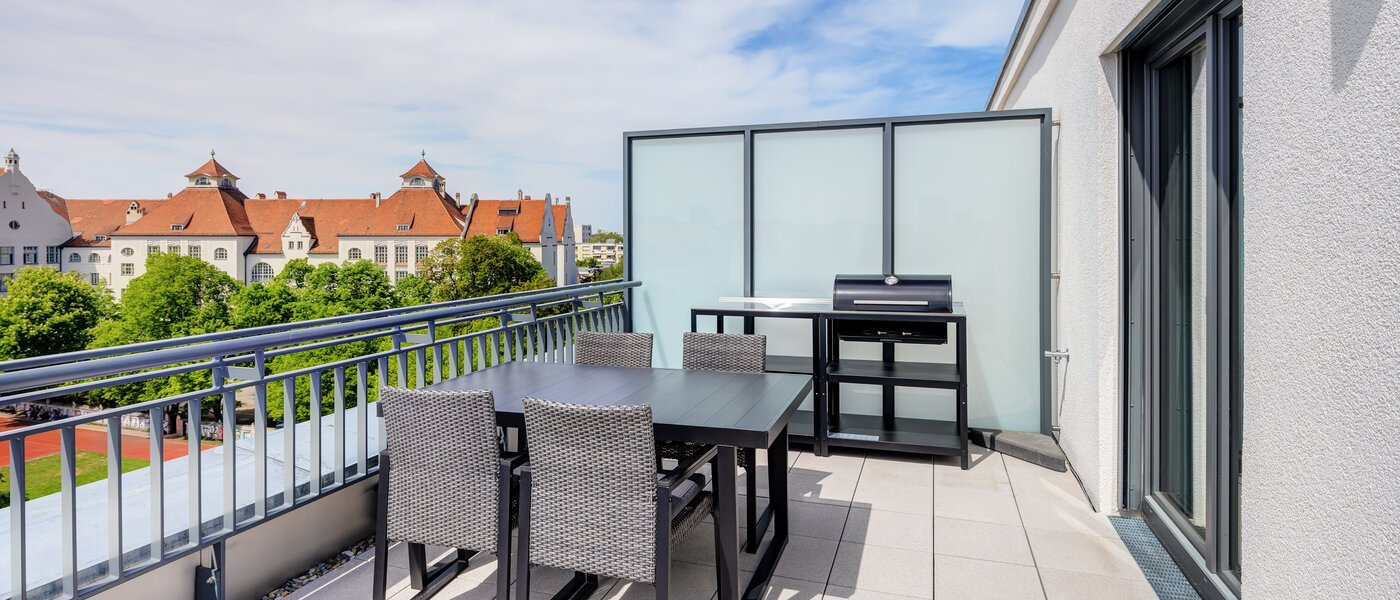 appartement avec terrasse sur le toit München Neuhausen 02 1ére terrasse sur le toit 13934