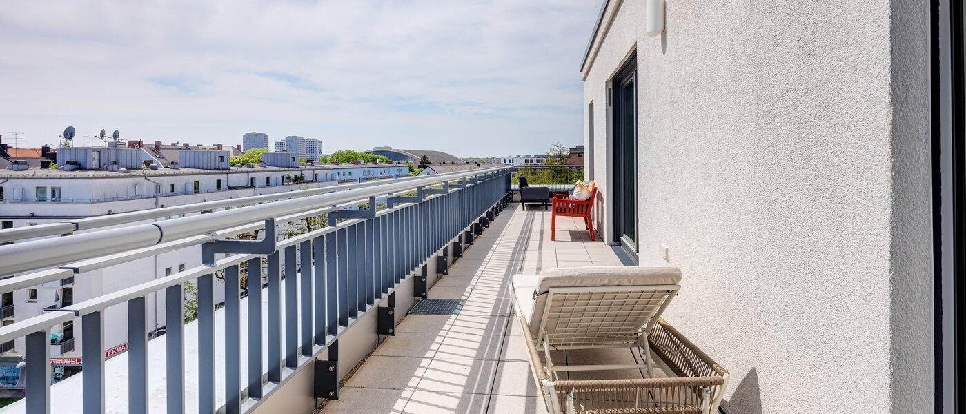 appartement avec terrasse sur le toit München Neuhausen 05 1ére terrasse sur le toit 13934