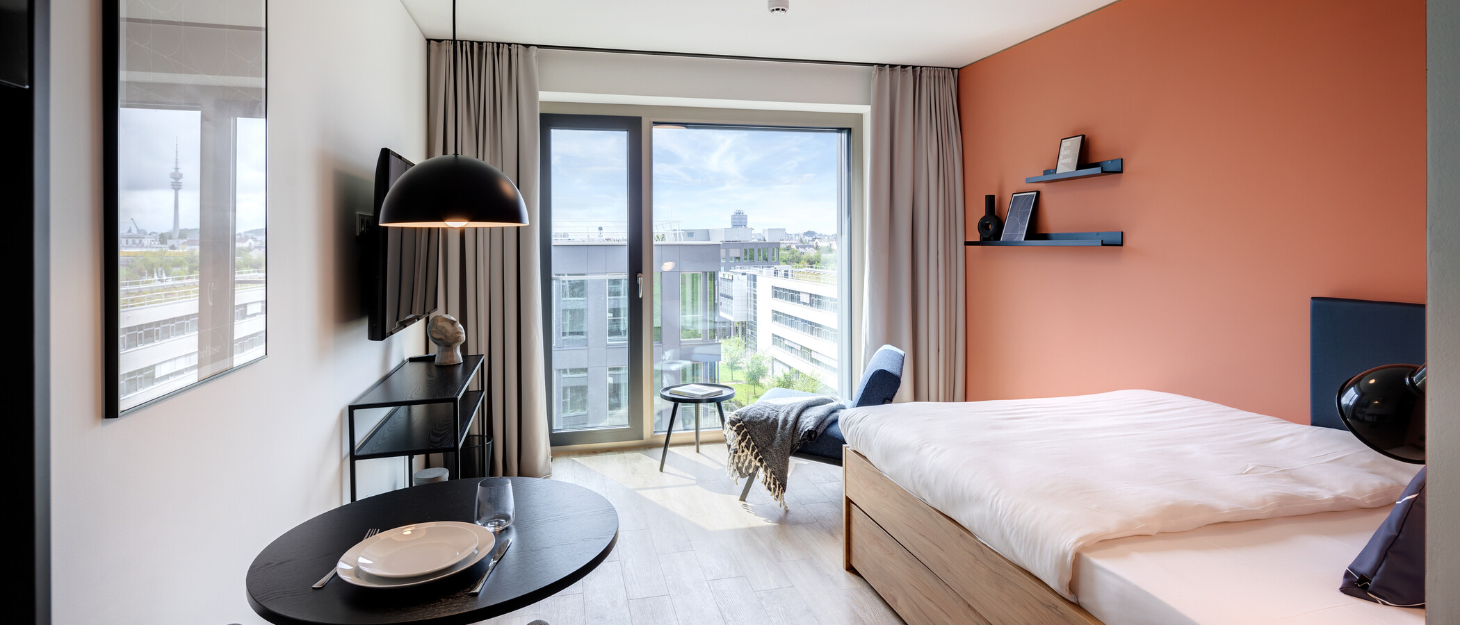 studio München Milbertshofen 01 pièce à vivre 13963