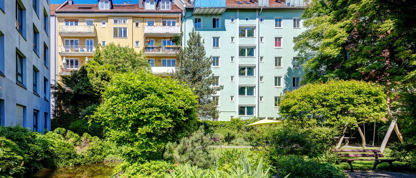 appartement München Maxvorstadt 02 jardin commun 13972