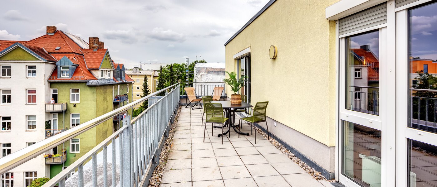 appartement avec terrasse sur le toit München Neuhausen 02 terrasse sur le toit 13988