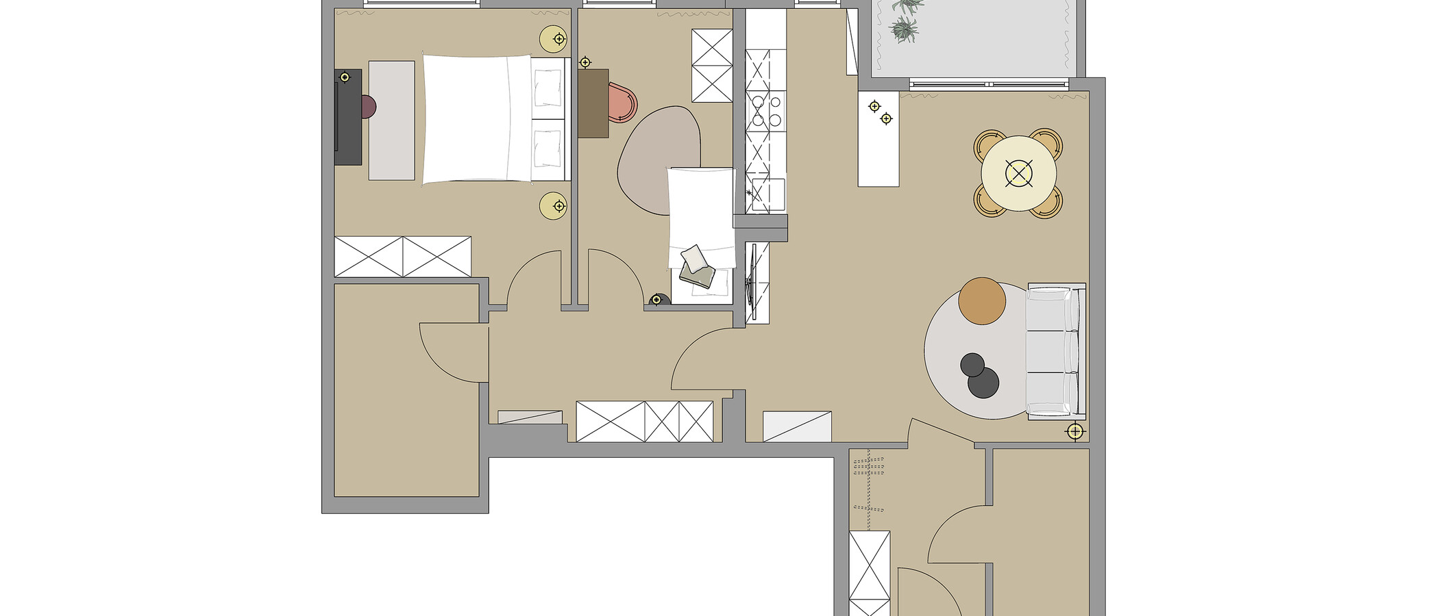 appartement München Neuhausen 01 plan d'étage 13994