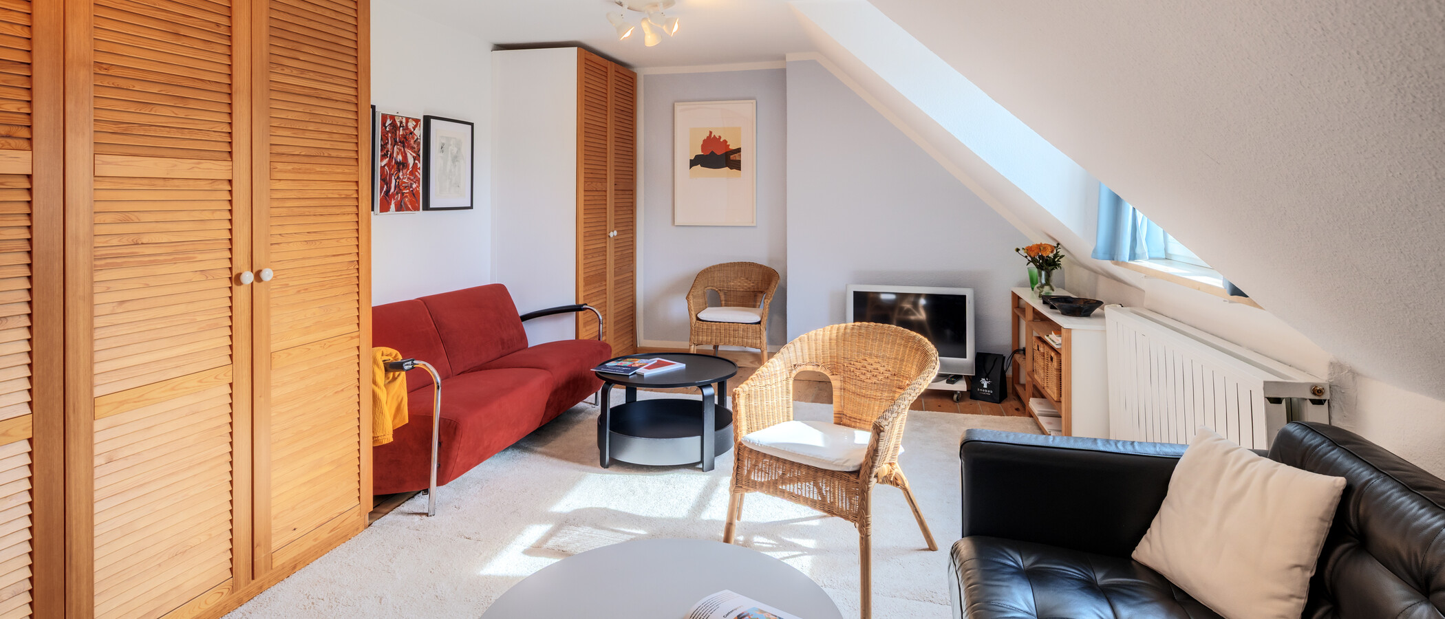appartement sous les toits München Pasing 04 pièce à vivre 14002