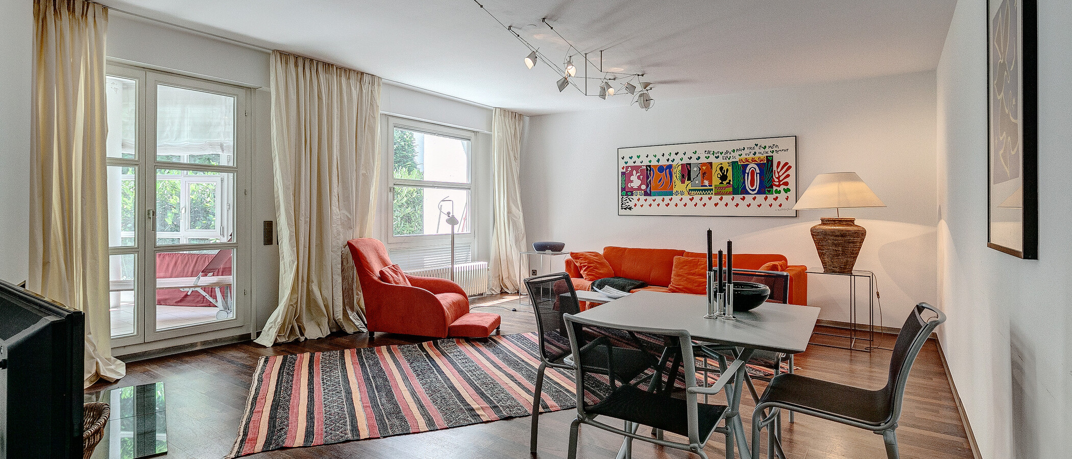 appartement avec jardin München Herzogpark 05 salon 1401