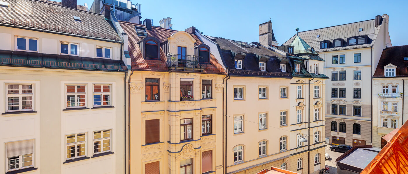 appartement style maisonnette München Lehel 04 vue 14018