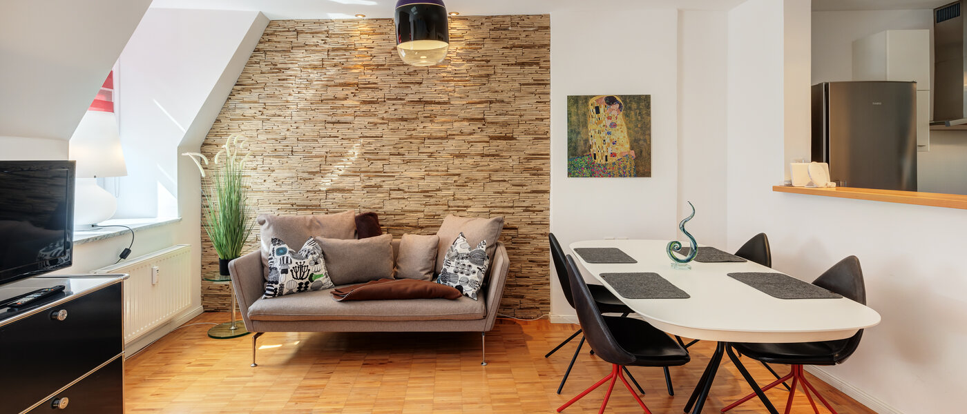 appartement style maisonnette München Lehel 01 pièce à vivre 14018