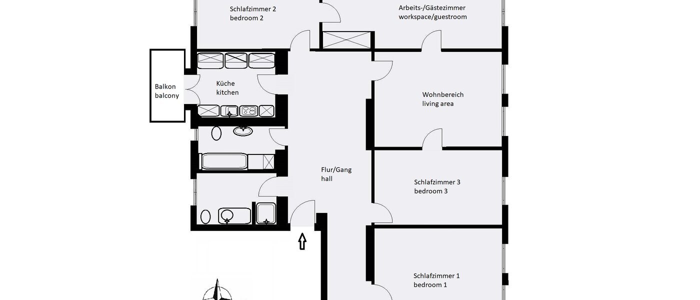 appartement München Altstadt 01 plan d'étage 14028