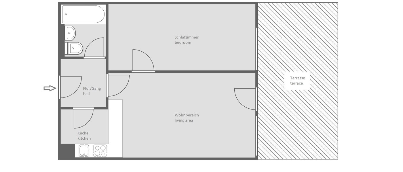 appartement Kreuth Weissach 01 plan d'étage 14048