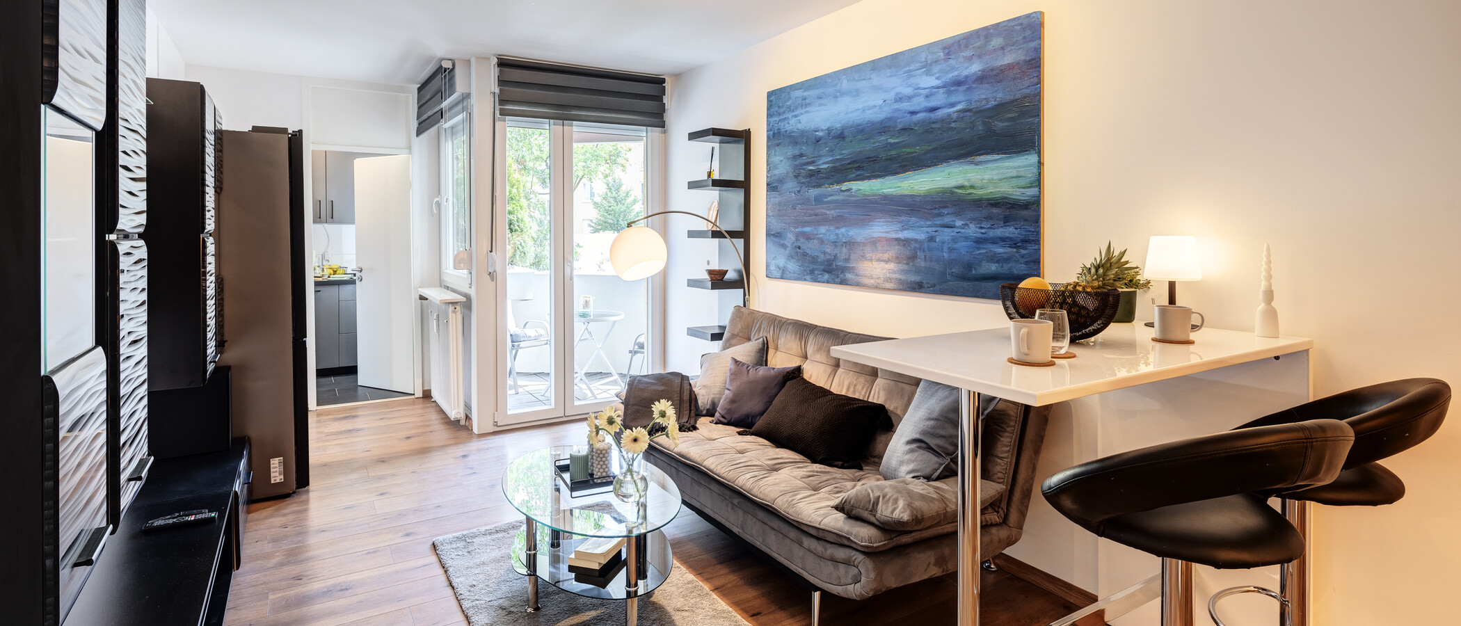 appartement München Milbertshofen 01 pièce à vivre 14064