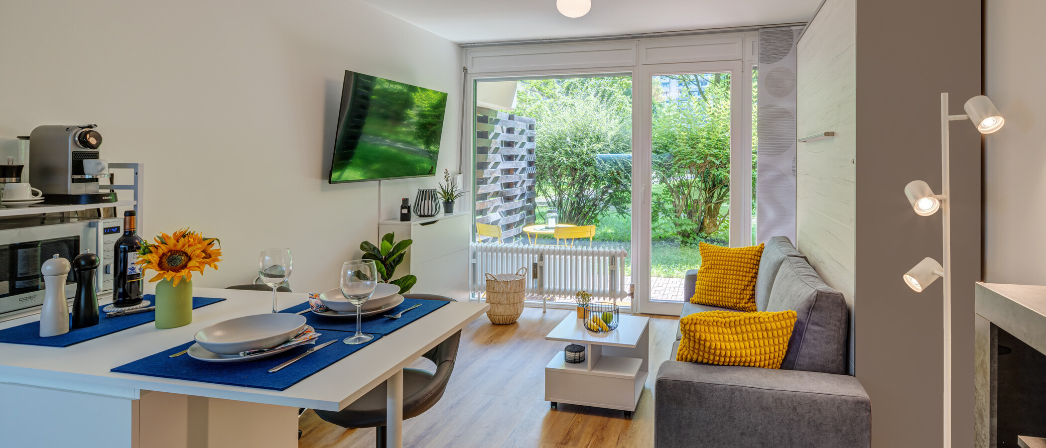 studio München Haidhausen 01 pièce à vivre 14070