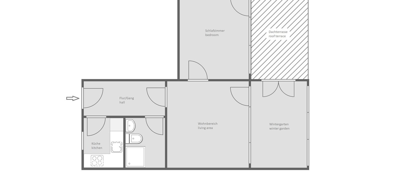 appartement München Neufahrn b. Freising 01 plan d'étage 14081