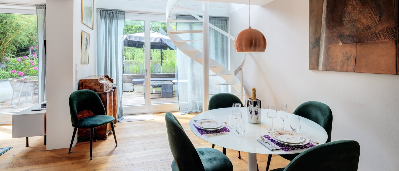 appartement style maisonnette München Solln 01 salle à manger 14111